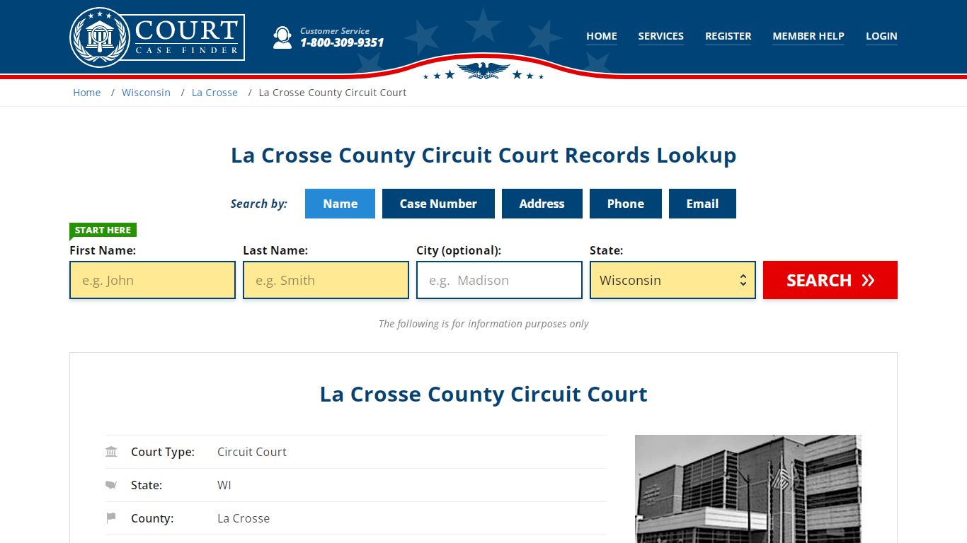 La Crosse County Circuit Court Records Lookup